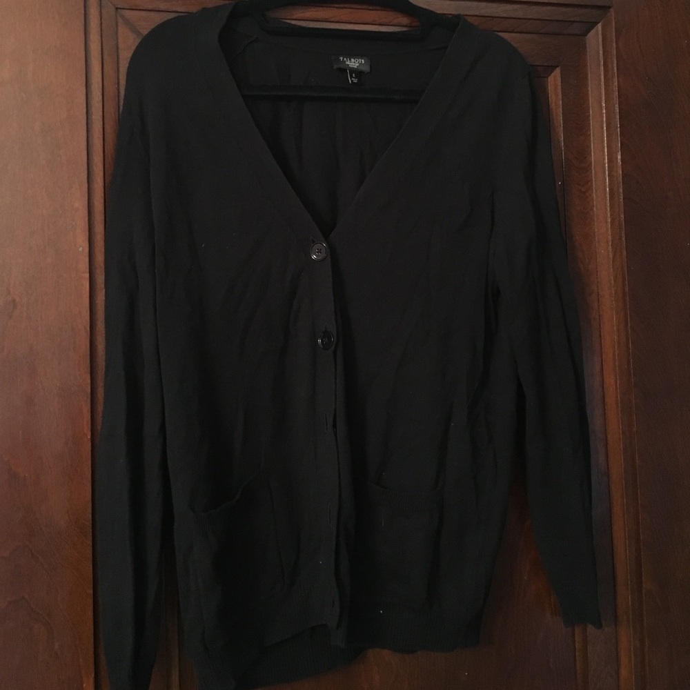 Black cardigan