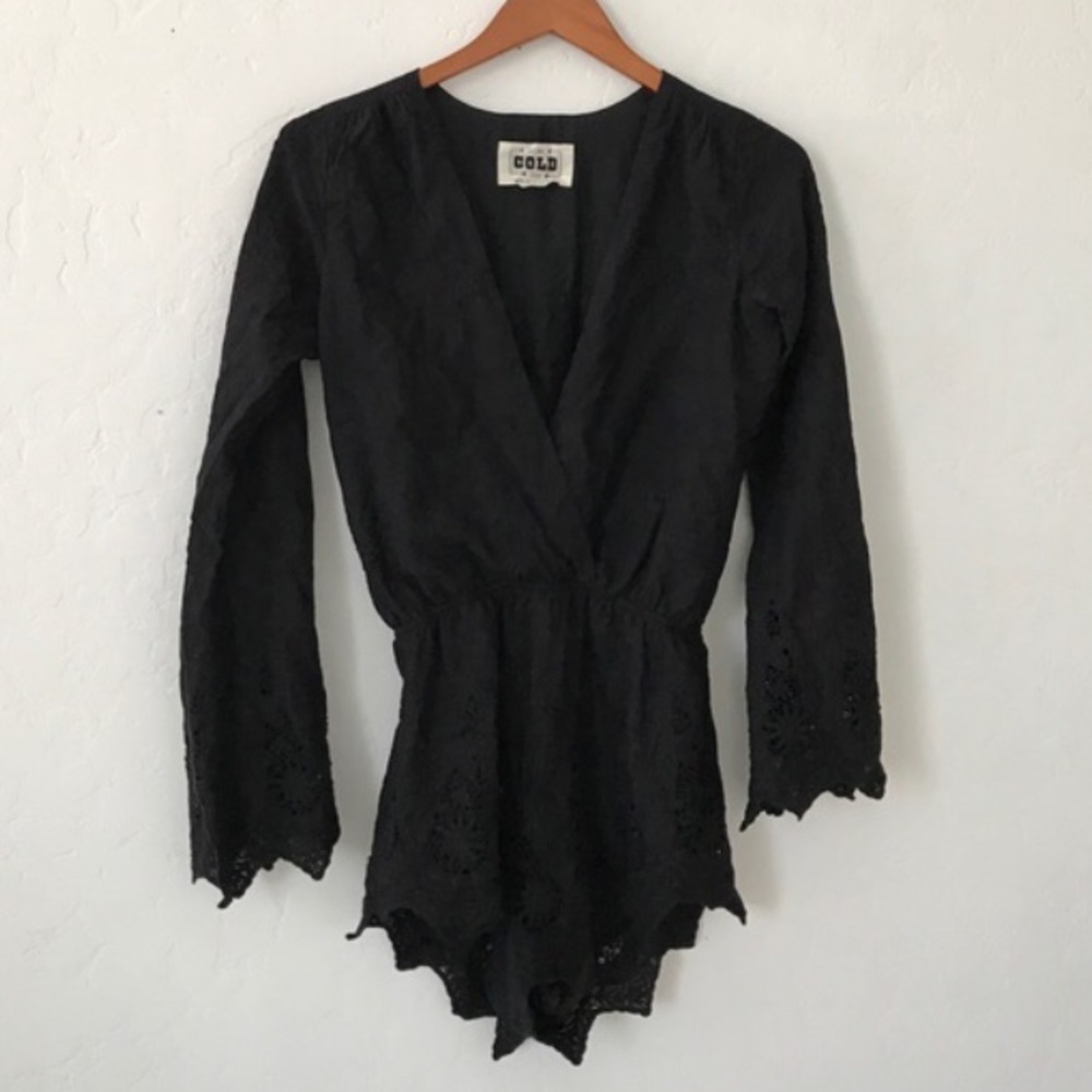 Stone Cold Fox "Locals" Romper in Black