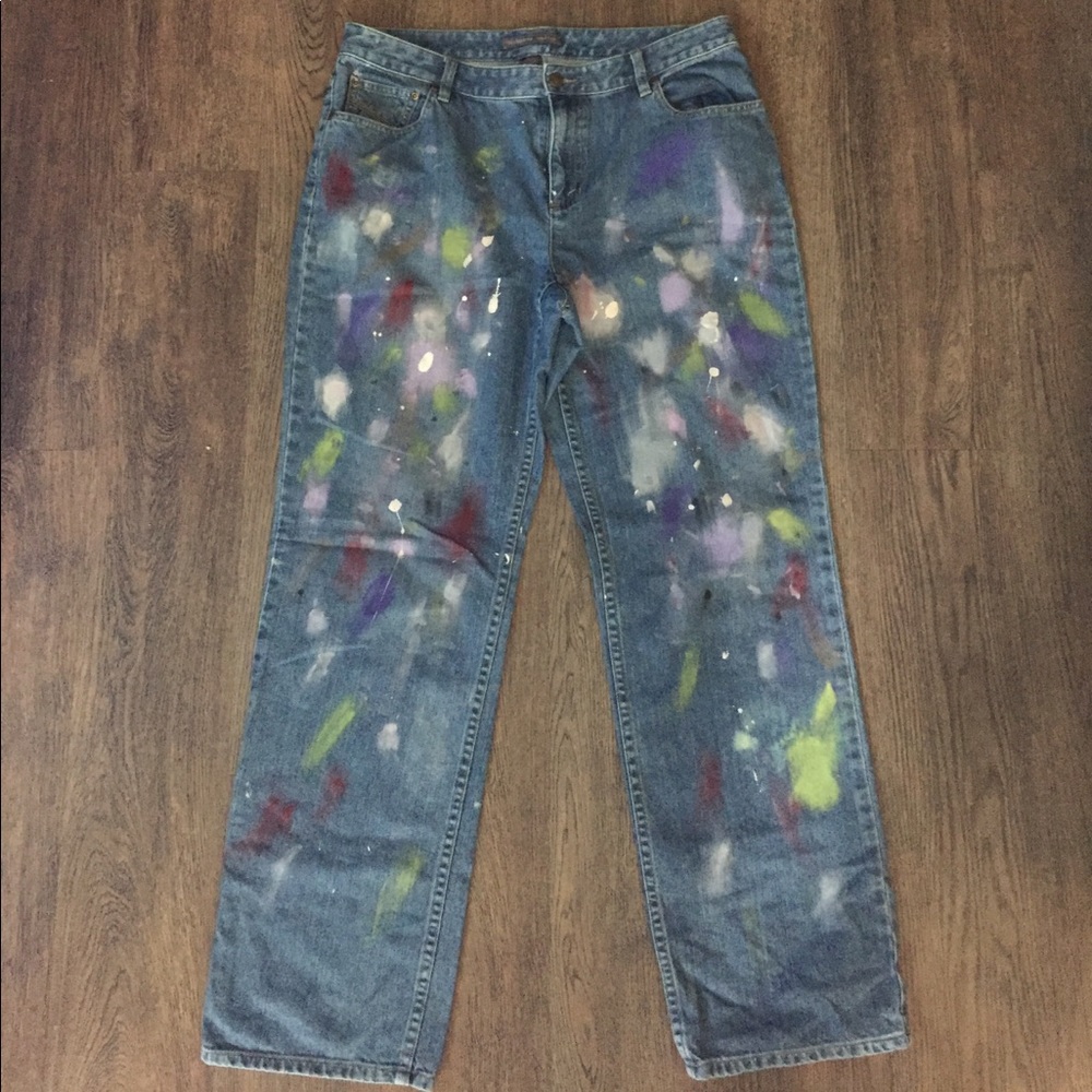 Painted jeans