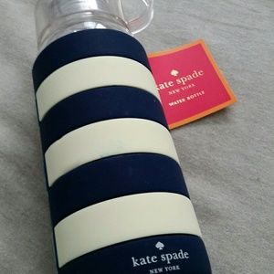 KATE SPADE glass water bottle