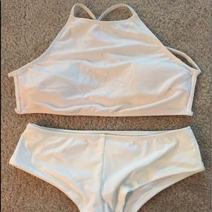White bikini set