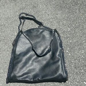 Steve madden black leather bag