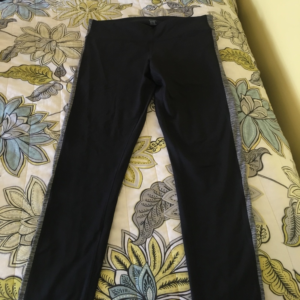 Black and gray workout pants