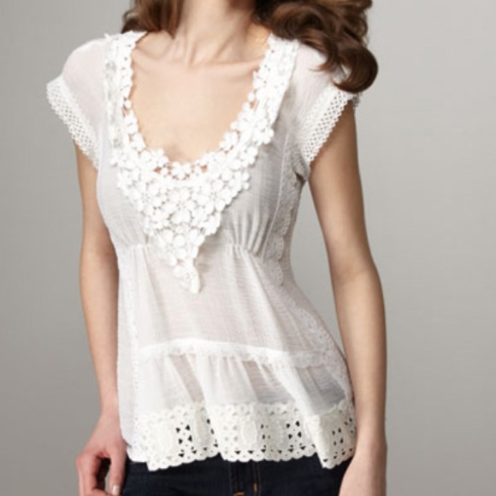 Nanette Lepore Poppy Top, white summer.
