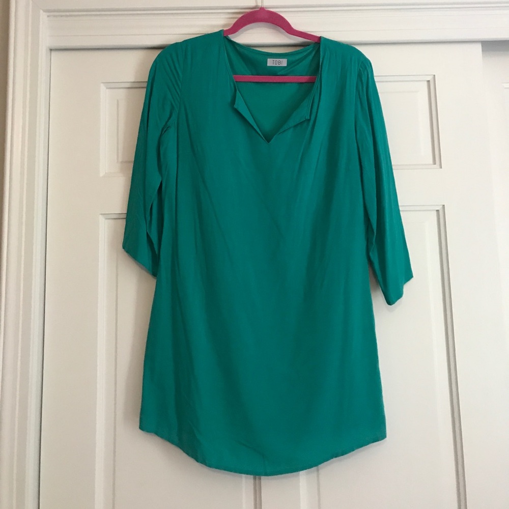 Tobi medium blue/green dress
