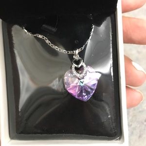 PLATO H "BRAVE HEART" Crystal Necklace
