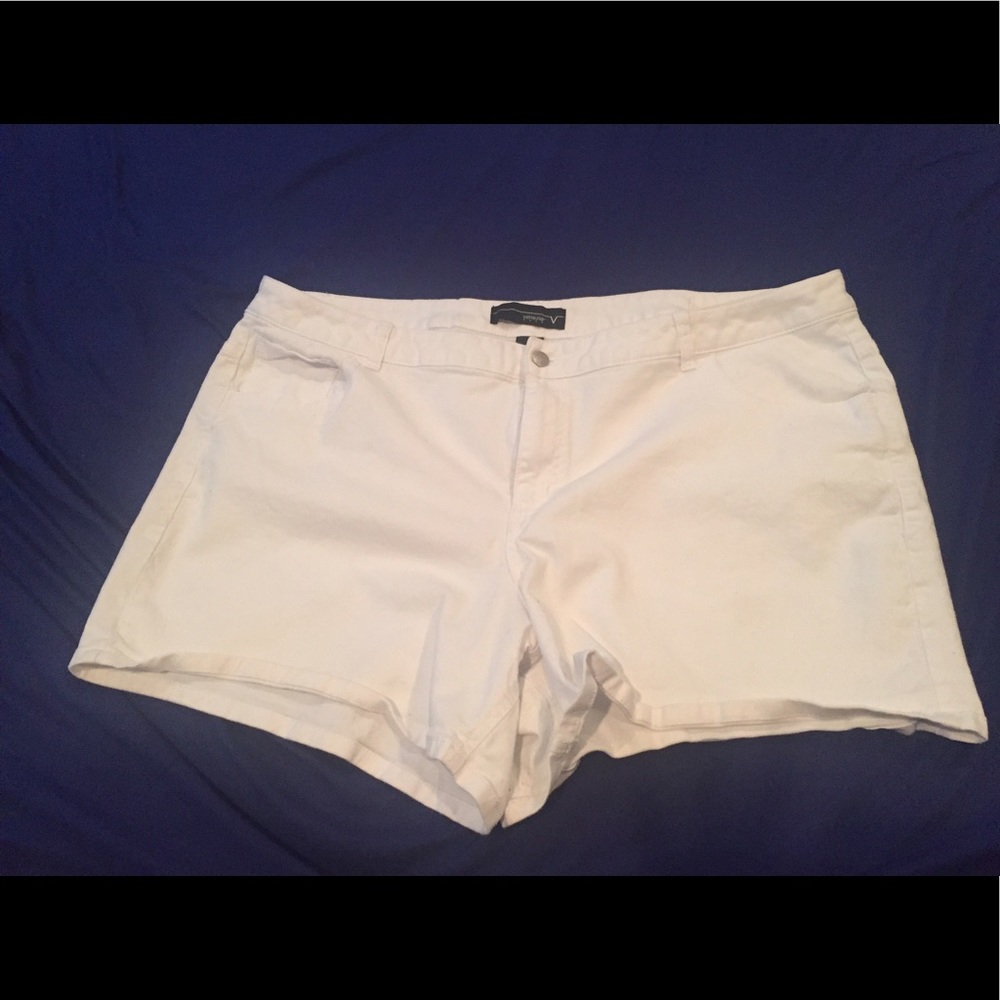 White Denim Shorts