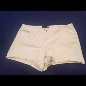 White Denim Shorts