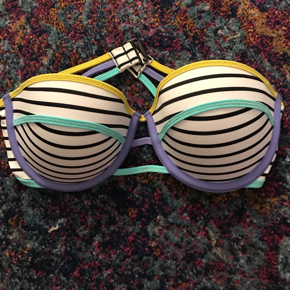 Victoria's Secret bandeau striped bikini top