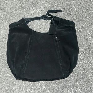 RALPH LAUREN black suede bag ??????