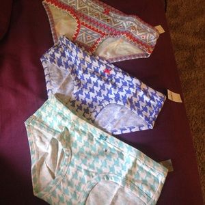 3 pairs aerie panties