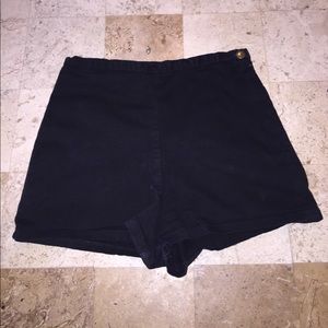 Black high waisted shorts