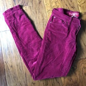 Lucky Brand cranberry corduroys