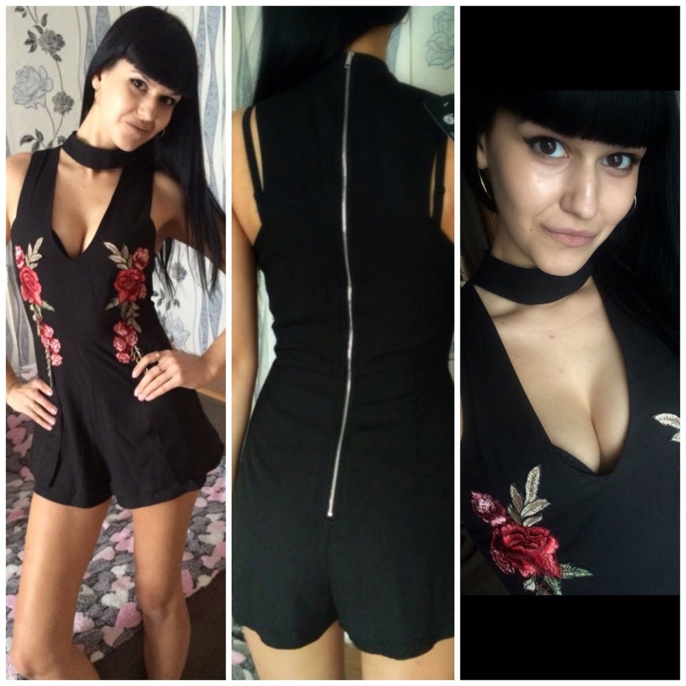Embroidery Romper Shorts Summer Jumpsuit Dress NWT - Picture 7 of 8