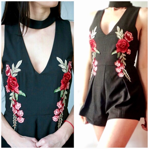 Embroidery Romper Shorts Summer Jumpsuit Dress NWT - Picture 6 of 8