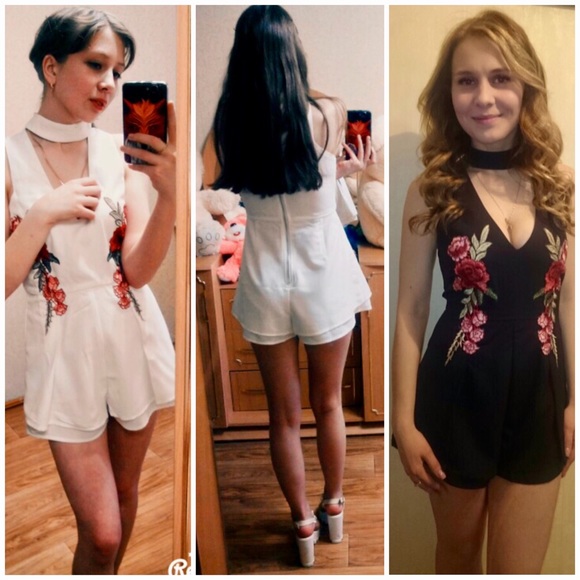 Embroidery Romper Shorts Summer Jumpsuit Dress NWT - Picture 8 of 8