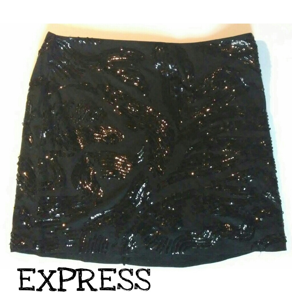 Sequin miniskirt from Express