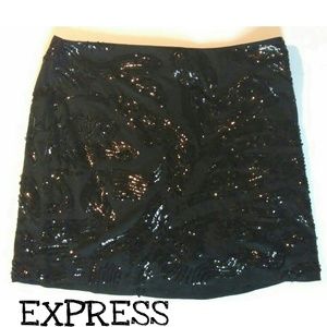 Sequin miniskirt from Express