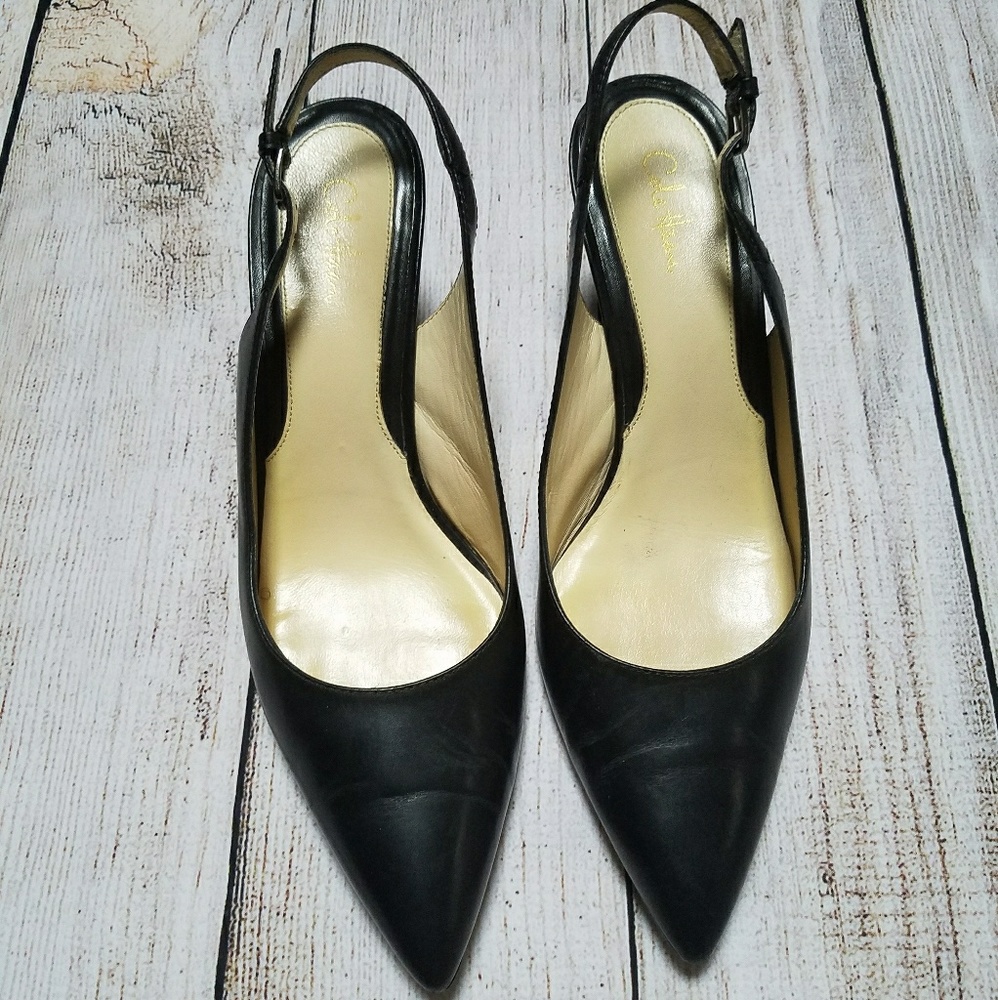 SOLD Cole Hann Black Sling Back