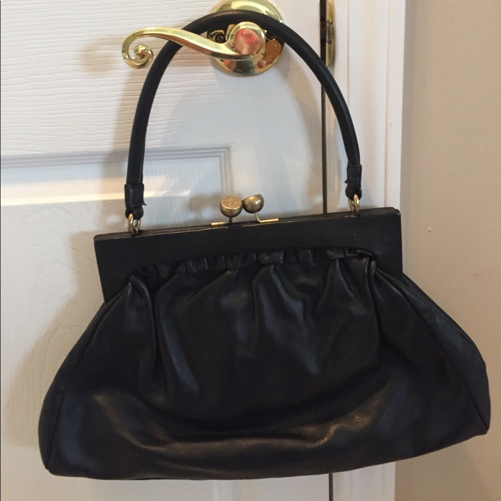 Kate Landry navy purse w/attached coin purse