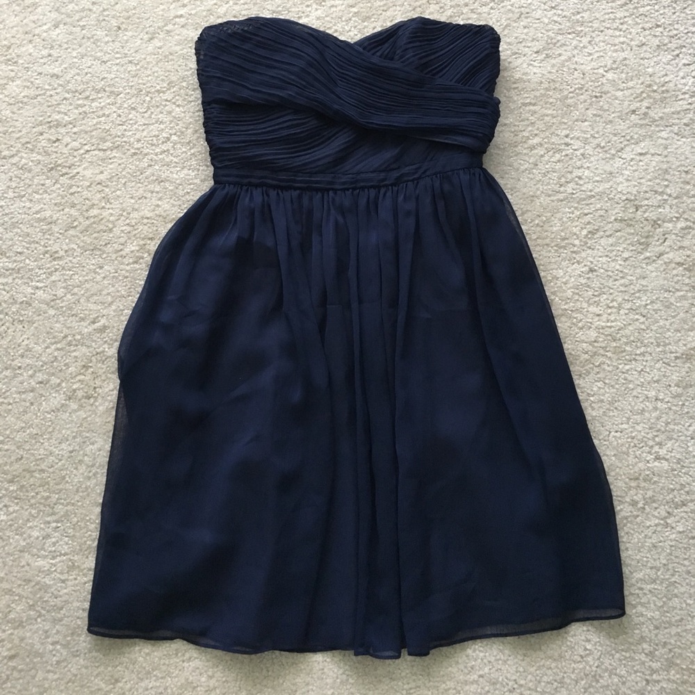 J. Crew Factory Navy Bridesmaid Dress
