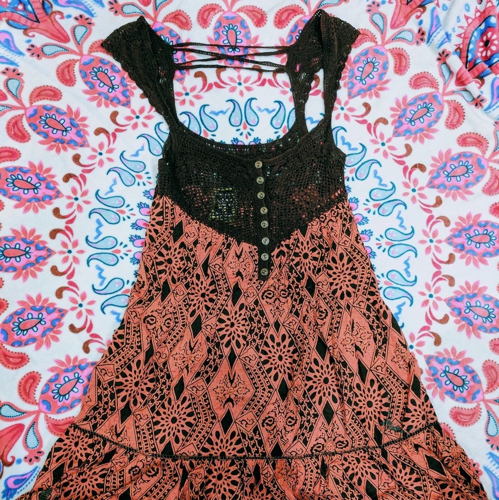 Free people crochet top dress
