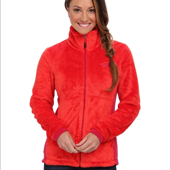Womens The North Face Jacket Tech Osito Soft Fleece Coat Rambutan Pink XS L