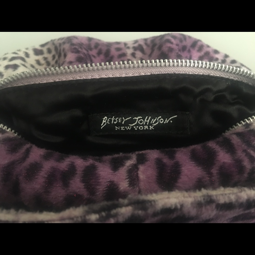 Betsey Johnson "cheetah" print bag