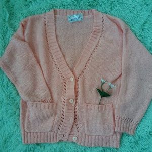 Salmon Pink Cardigan