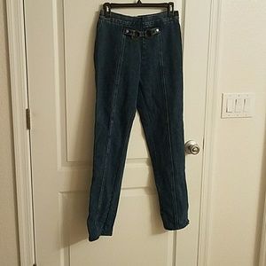 La blues high rise jeans