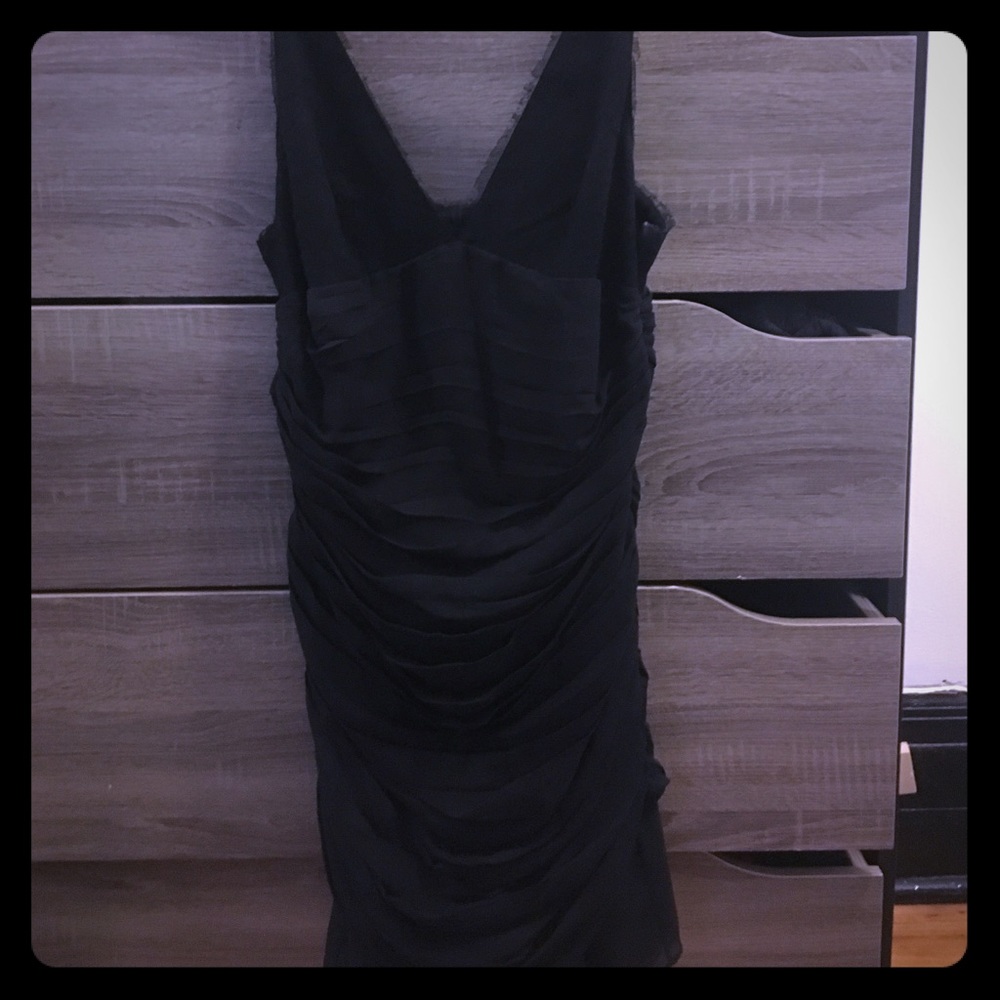 Elizabeth and James Black Cocktail Dress