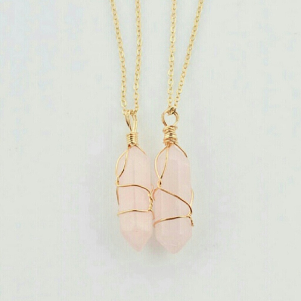 Brand New Gem Pendant Gold Necklace - Picture 5 of 7