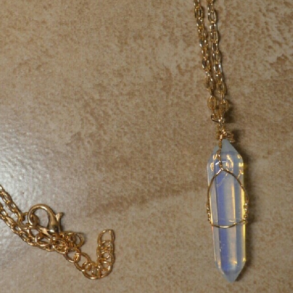 Brand New Gem Pendant Gold Necklace - Picture 7 of 7