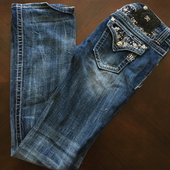 Miss Me Boot Cut Jeans - Picture 1 of 3