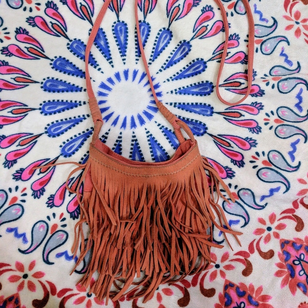 American eagle fringe purse