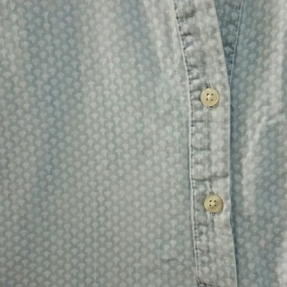 LOFT Patterned Chambray Popover - Picture 2 of 3