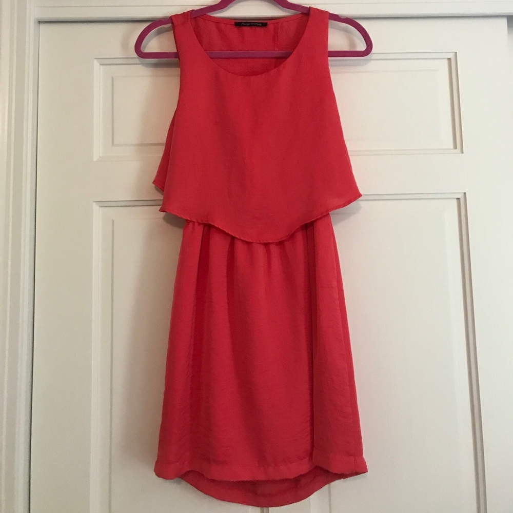 Salmon Open Back dress S