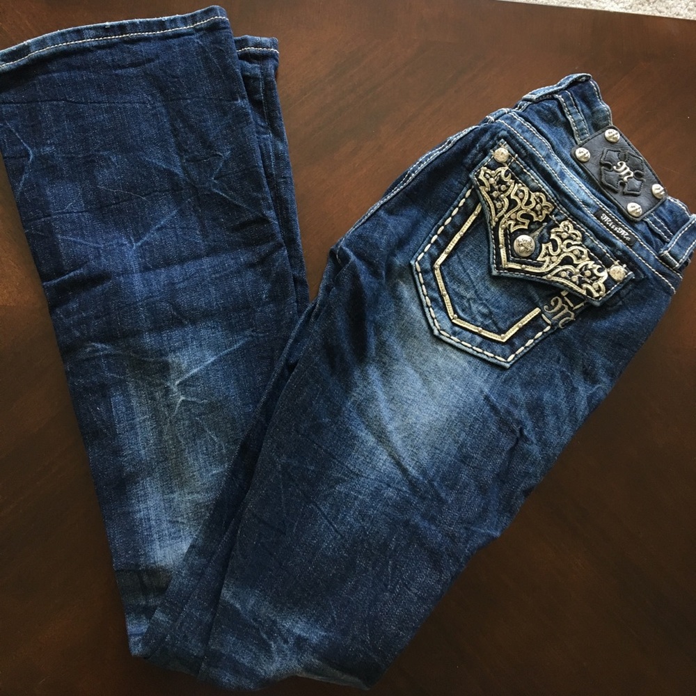 Miss Me Signature Rise Boot Cut Jeans