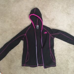 Girls Black North Face Fleece