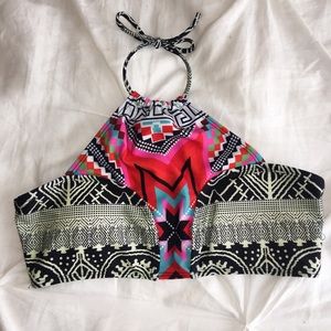 High-neck bikini top!
