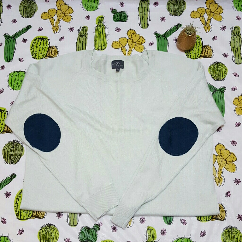 STICH FIX Market & Spruce Elbow Patch Top