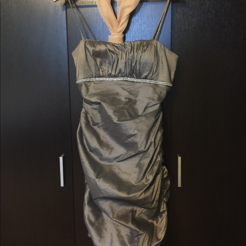 Soft Grey Party Dress