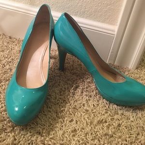 Turquoise heels