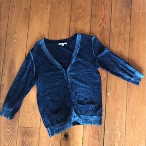 GAP Cardigan with Distressed Detail