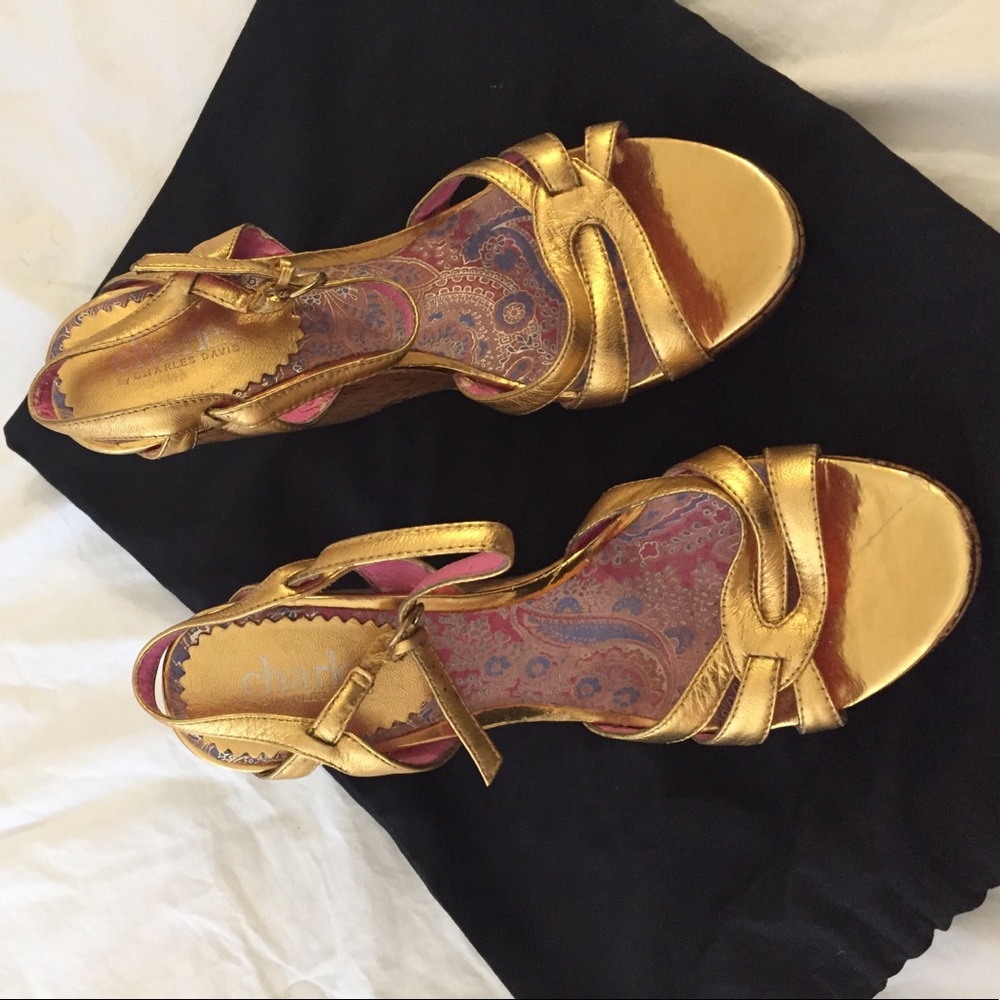 Charles David Platform Sandals 6.5