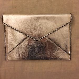 Rebecca Minkoff silver clutch