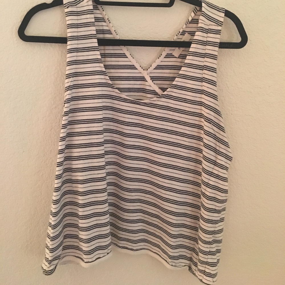 Madewell striped tank top