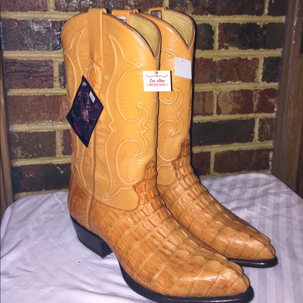 Los Altos alligator boots