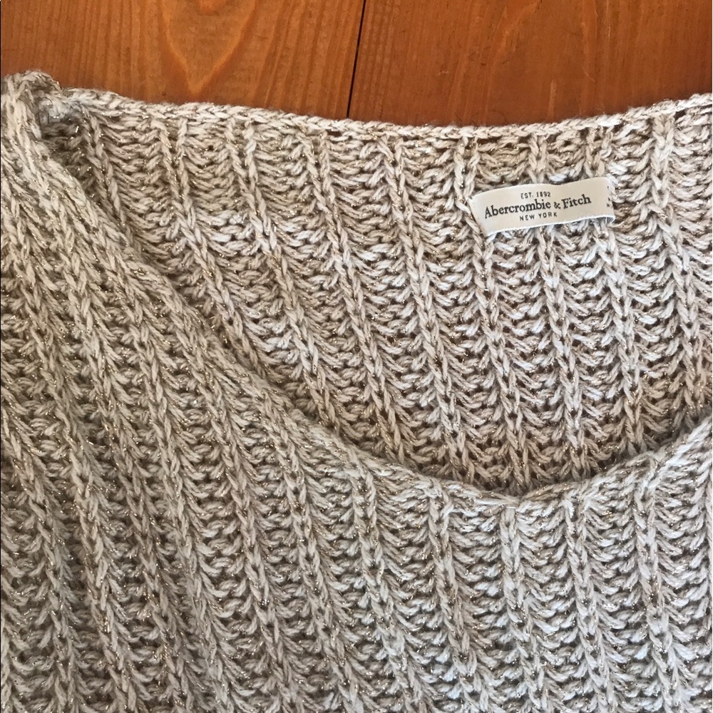 Metallic Gold Threaded Holy Sweater - Picture 2 of 2
