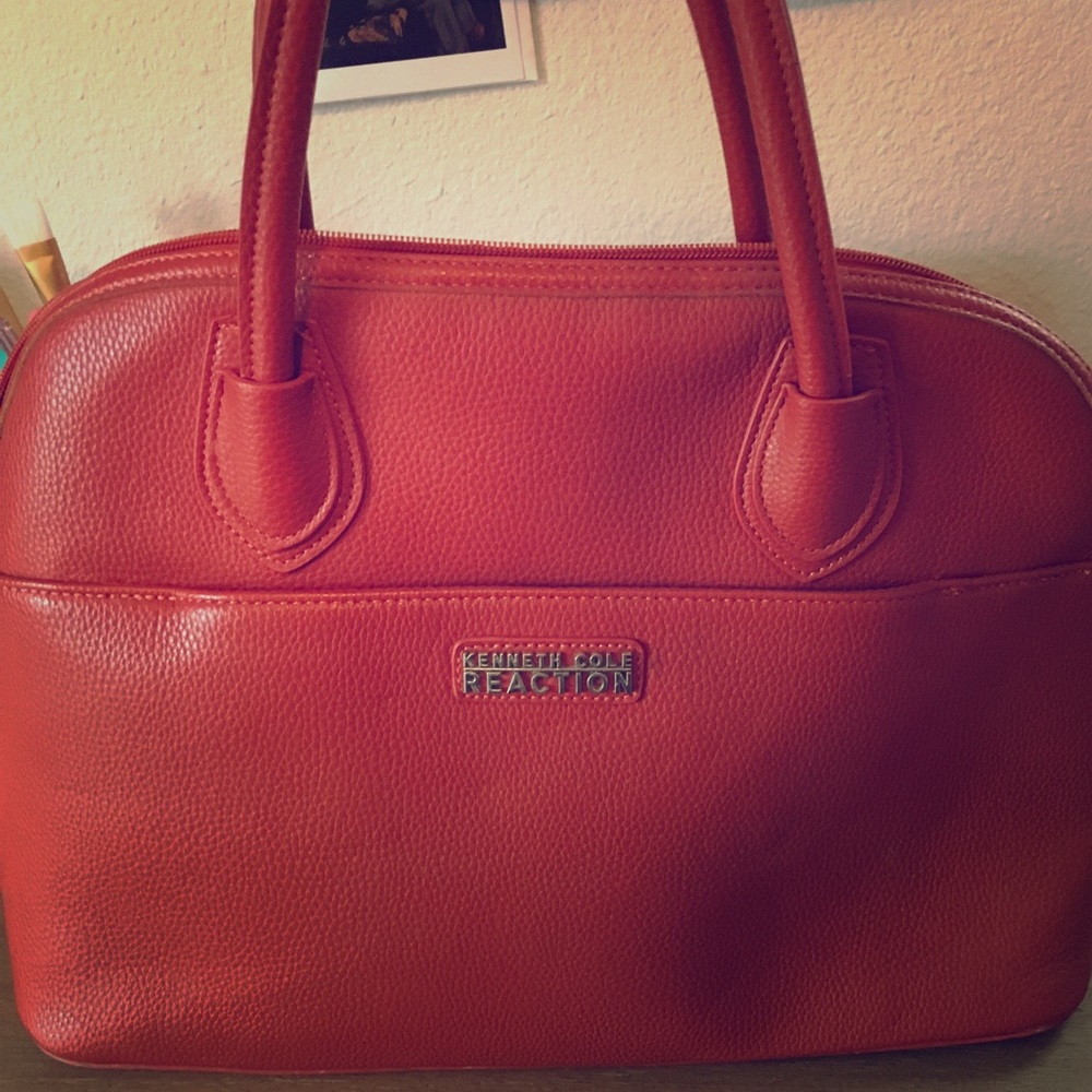 Kenneth Cole Orange Tote Purse